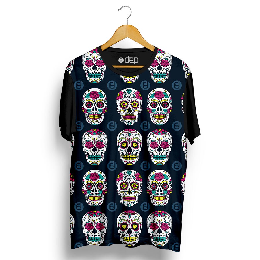 camiseta dep caveiras mexicanas