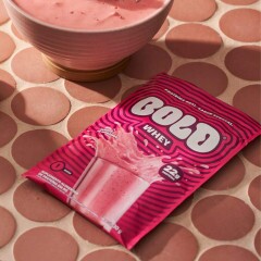 Suplemento Alimentar de Protena Whey sabor Mousse de Morango Bold 30g
