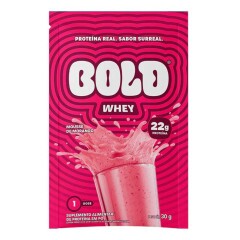 Suplemento Alimentar de Protena Whey sabor Mousse de Morango Bold 30g