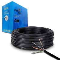 Cabo de Rede 305m Cat5 Preto FlexByte