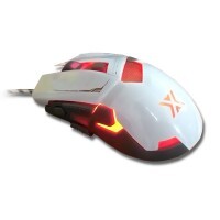 Mouse Gamer USB 7D X Soldado c/ Iluminacao Led RGB Cabo Nylon GM-720