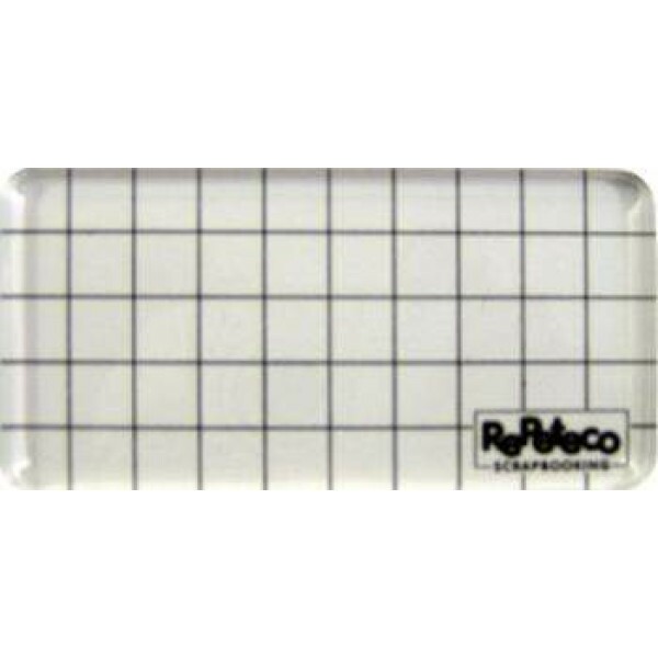 Base de Acr�lico para Carimbo (Clear stamp) - 10x5 cm com Grade