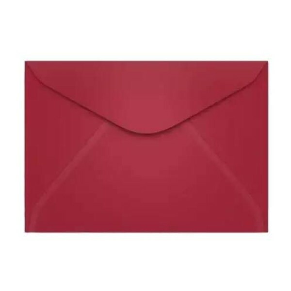 Envelope Carta 114mmx162mm 10 Unidades - Vermelho Escuro (Pequim)