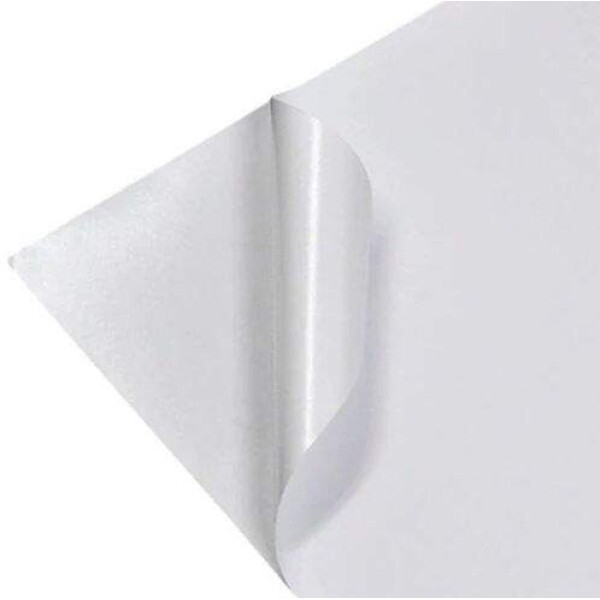 Vinil Adesivo Branco Brilhante 135G A4 - 10 folhas ( Jato de Tinta - Resistente � �gua )