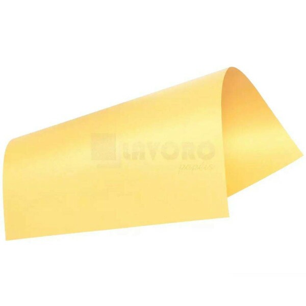 Papel Perolizado Criacor - P�rola Fresh Yellow 180g A3 - 12 Folhas
