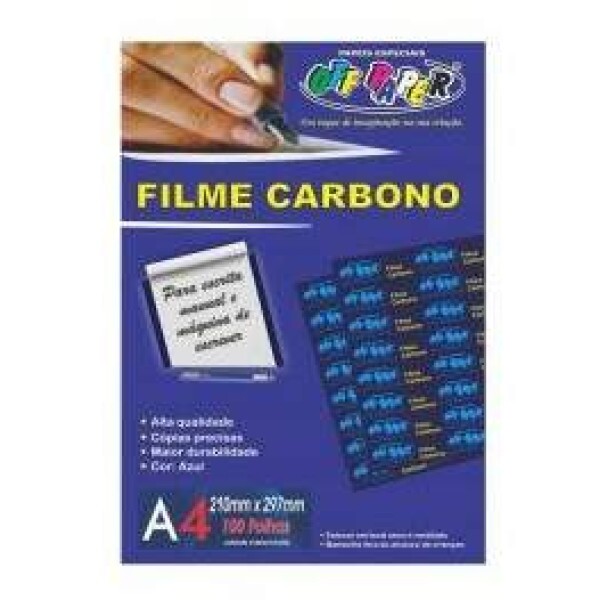 FILME CARBONO A4 100 FLS