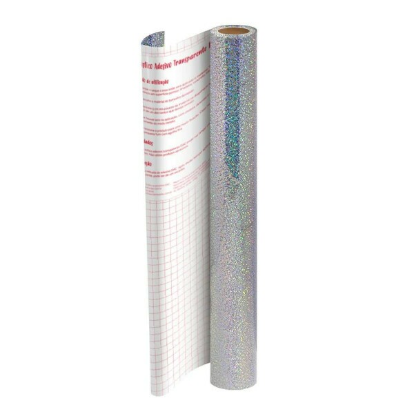 Rolo de Adesivo Hologr�fico Paet� - 45cm x 10m