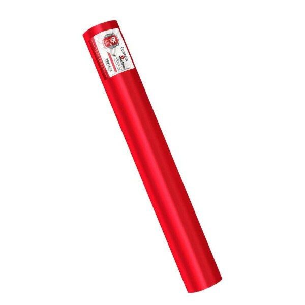 Rolo de Adesivo Vermelho Metalizado - 45cm x 2mt
