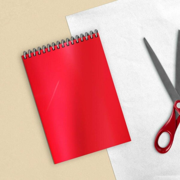Rolo de Adesivo Vermelho Metalizado - 45cm x 2mt