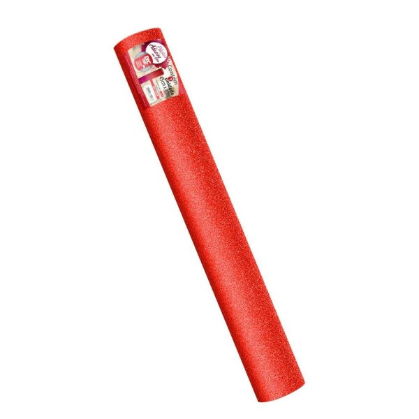 Rolo de Adesivo Vermelho Glitter - 45cm x 2mt