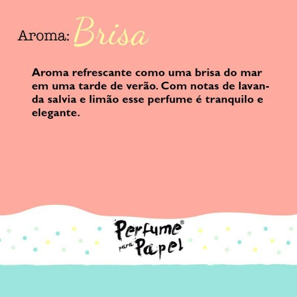 Perfume para Papel - Aroma Brisa 30ml + Embalagem Colecion�vel