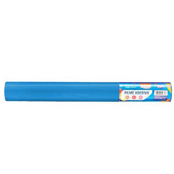 Filme Adesivo - Azul - 45cmx10m - 80mic - BRW