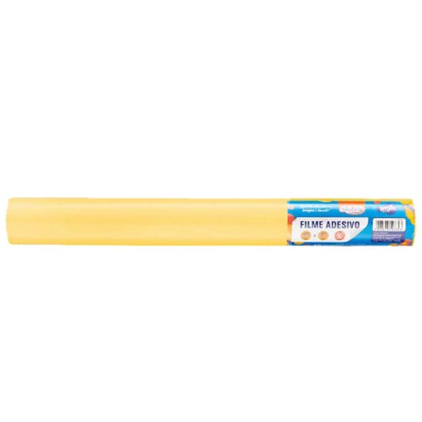Filme Adesivo - Amarelo - 45cmx10m - 80mic - BRW