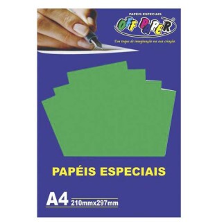 Papel Plus Verde 180G A4 20 Fls - Off Paper