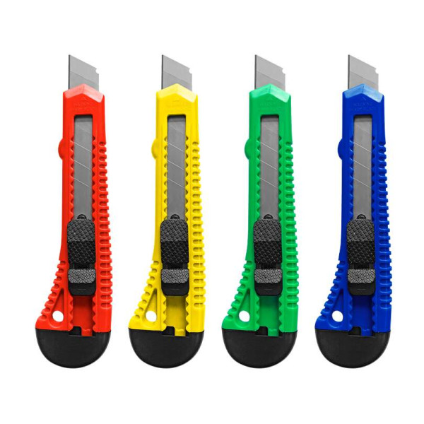 Estilete Pl�stico Largo - 18mm - Gatte - 1un