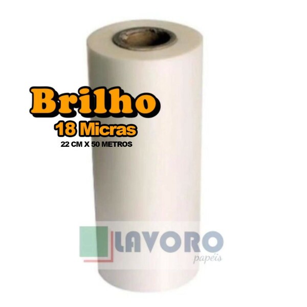 BOPP Brilho 22 cm x 50 metros - 18 Micras