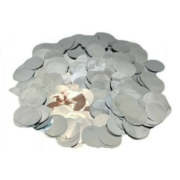 Confete Prata - Papel Met Redondo - 10g - 1 cm