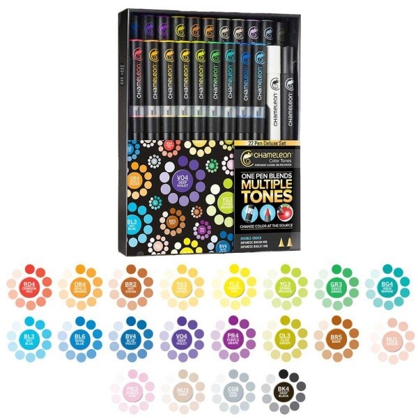 Kit Canetas Chameleon Color Tones - Deluxe