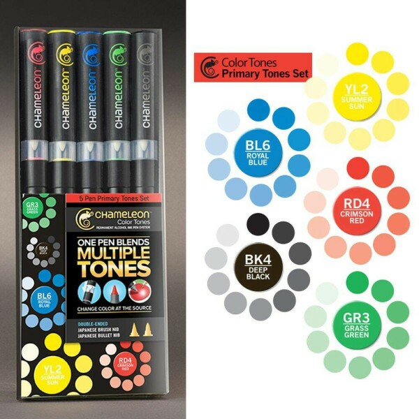 Kit Canetas Chameleon Color Tunes - Primary Tones