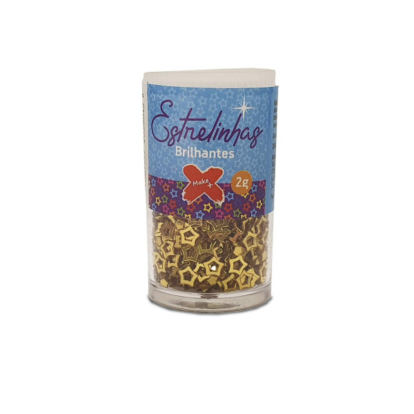Estrelinhas Brilhantes 2GR - Dourado - Make+