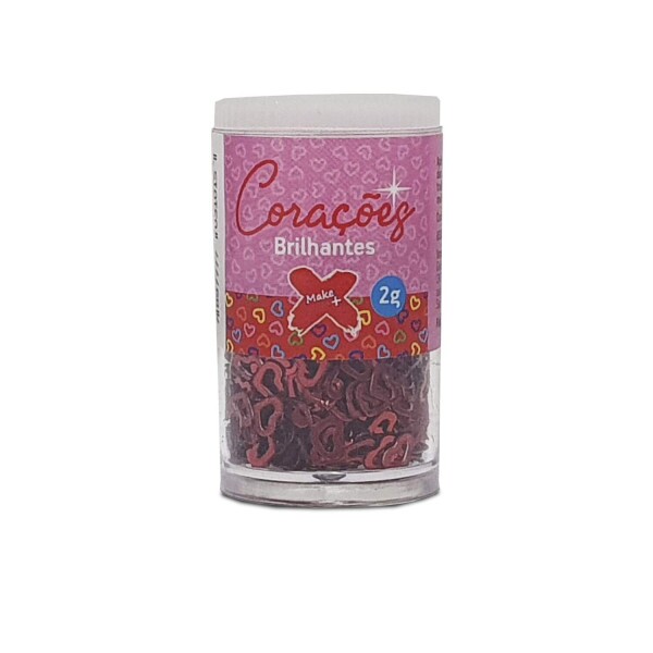 Cora��es Brilhantes 2GR - Vermelho - Make+