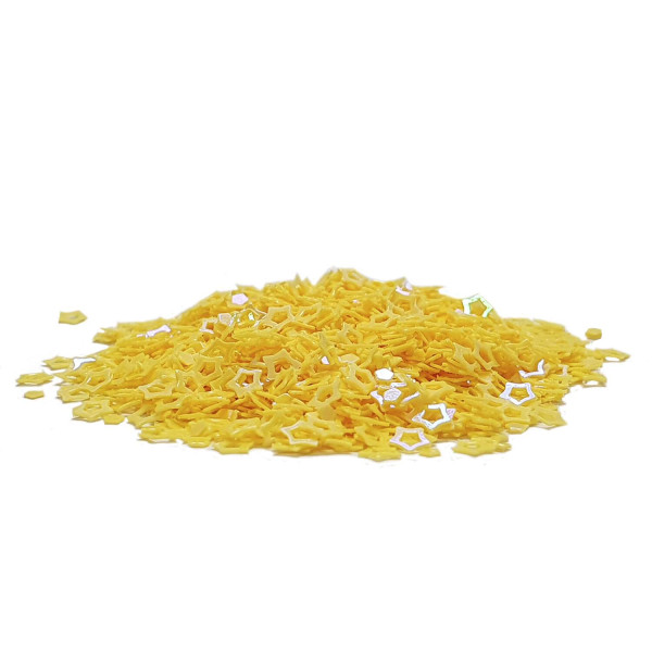 Estrelinhas Brilhantes 2GR - Amarelo Neon - Make+