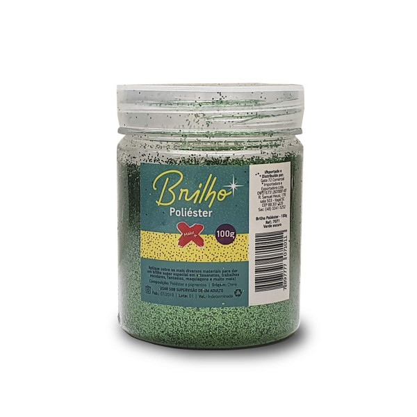 Glitter Pote 100gr - Verde Escuro