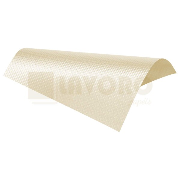 Papel Perolizado Matelass� Creme 30,5x30,5 - 06 Folhas