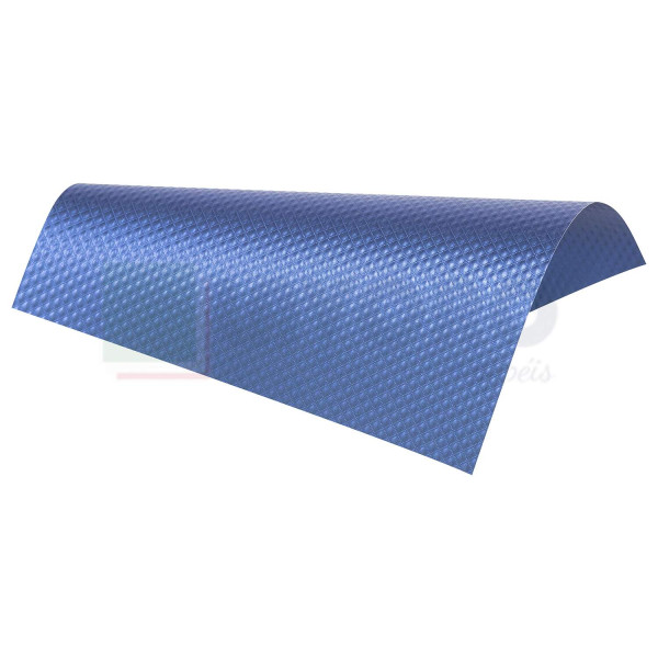 Papel Perolizado Matelass� Azul Escuro A4 - 09 Folhas