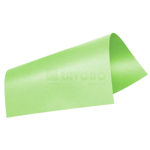 Papel Perolizado Criacor - P�rola Ch� Verde 180g A4 - 27 Folhas