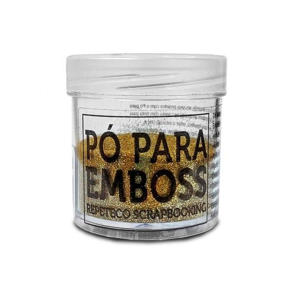 P para Emboss Glitter - Ouro - Repeteco