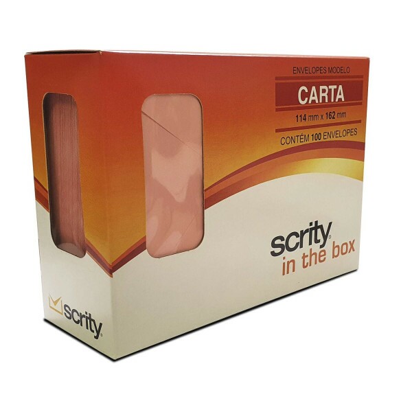 Envelope Carta - Rosa Ch Fidji - 114X162 mm - 100 Envelopes - SCRITY