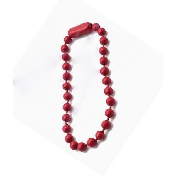 Corrente Bolinha Vermelho 2,5mm c/ 10 unidades