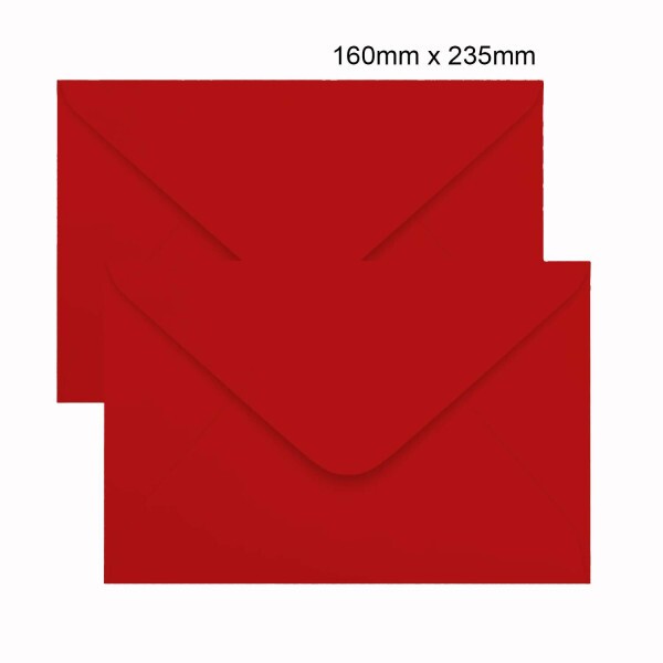 Envelope Convite - Vermelho Tomate Toquio - 160x235 mm - 100 Envelopes - SCRITY
