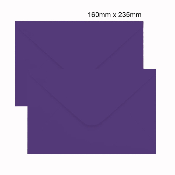 Envelope Convite - Roxo Amsterdam - 160x235 mm - 100 Envelopes - SCRITY