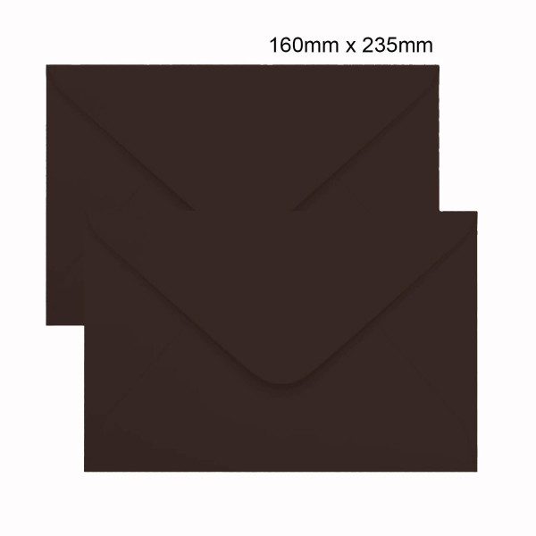 Envelope Convite - Marrom Escuro Marrocos - 160x235 mm - 100 Envelopes - SCRITY