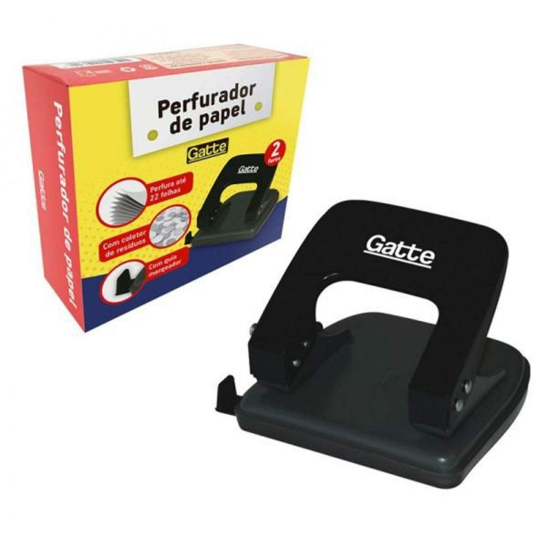 Perfurador Gatte Metal 2 furos at� 22 folhas