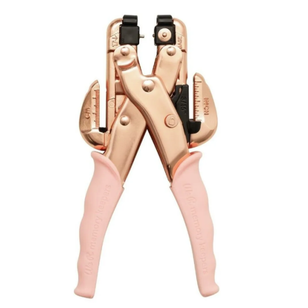 Ferramenta para Aplicar Ilh�s We R Memory Keepers Crop-A-Dile - Rose Gold