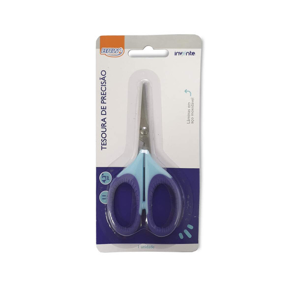 TESOURA DE PRECIS�O 11CM BLISTER - BRW