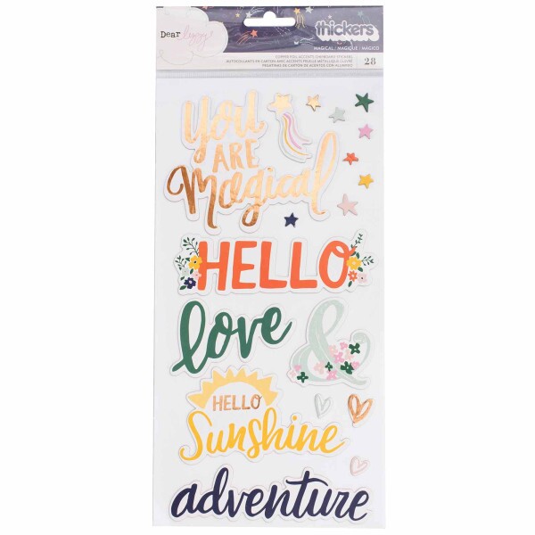 Cartela de Adesivos Dear Lizzy American Crafts thickers