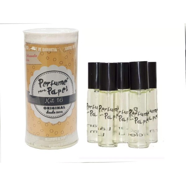 Kit Perfume para Papel N� 16 - 5 Aromas 15 ml cada + Latinha