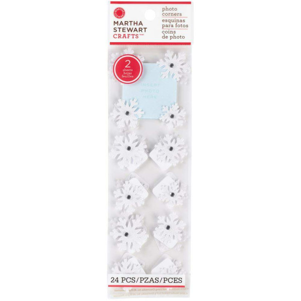 Cartela Flocos de Neve - Martha Stewart - 24 pe�as