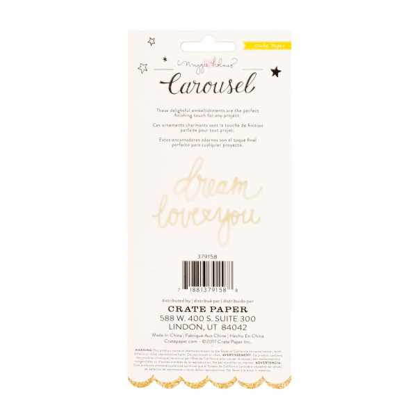 Cartela Adesivo/Stickers Carousel - Crate Paper