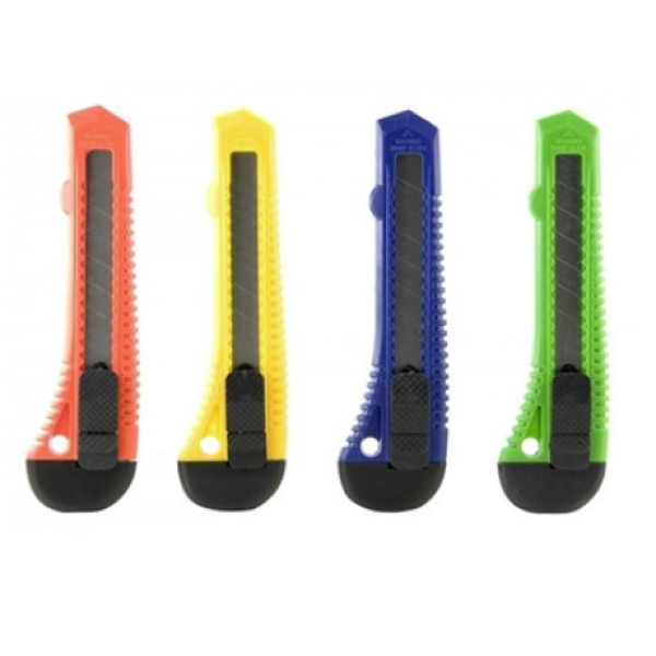 Estilete 18MM Pl�stico Cores Sortidas - BRW