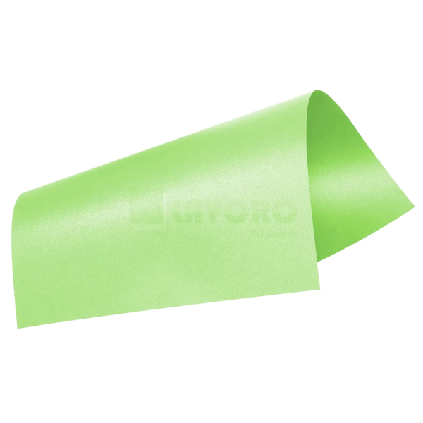 Papel Perolizado Verde Claro 120g A4 c/ 09 Unidades - Metallik