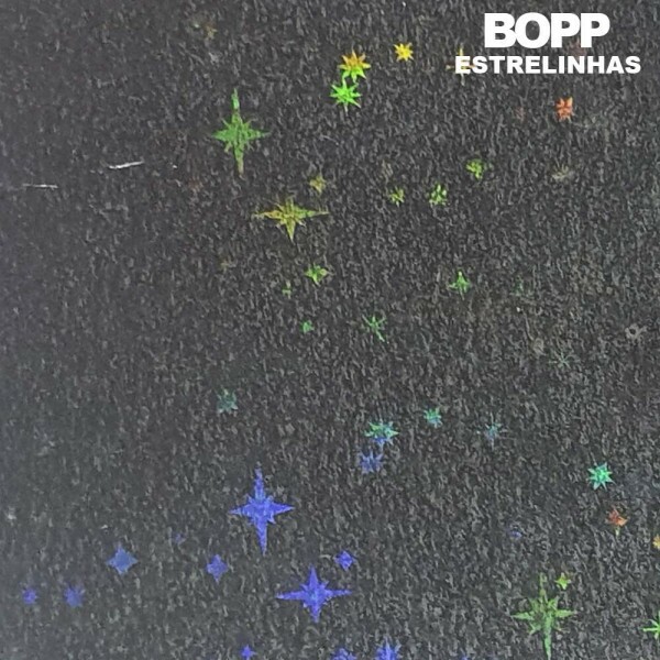 BOPP Hologr�fico - Estrelinhas - 22 cm x 2 mts
