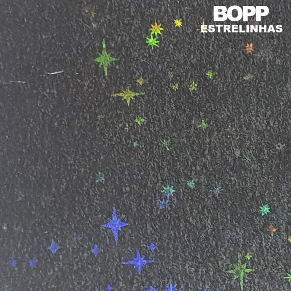BOPP Hologr�fico - Estrelinhas - 32 cm x 2 mts