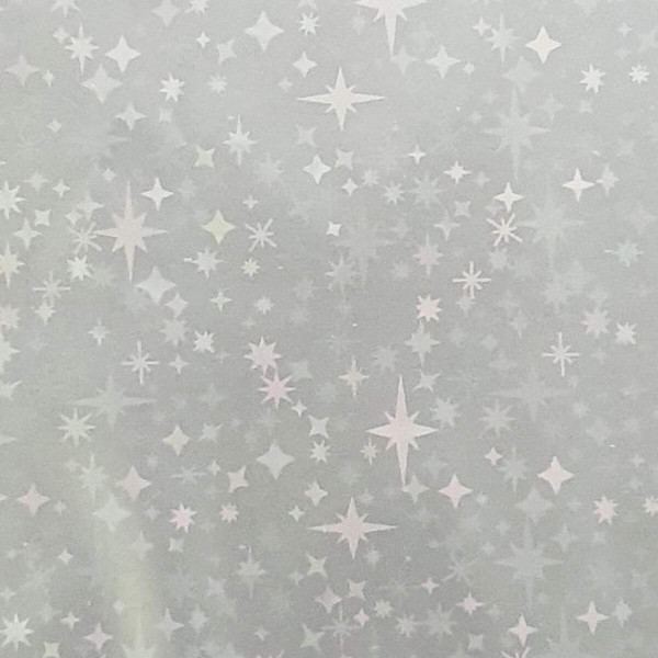 BOPP Hologr�fico - Estrelinhas - 32 cm x 2 mts