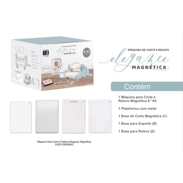 M�quina para Corte e Relevo Magn�tica Elegance - Toke e Crie (LAN�AMENTO)