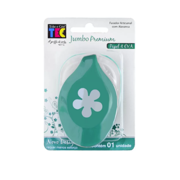 Furador Jumbo Premium Papel & EVA Flor H�lice - Toke e Crie